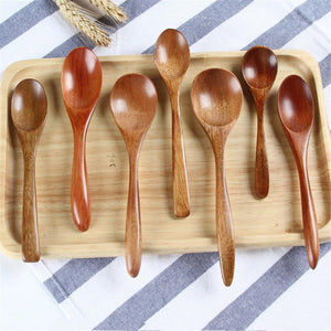 Wooden bamboo soup tea spoon