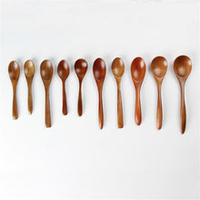 Load image into Gallery viewer, Wooden bamboo soup tea spoon