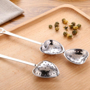 Heart shaped filter spoon