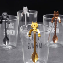 Load image into Gallery viewer, Stainless steel cartoon cat spoon