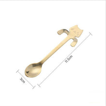 Load image into Gallery viewer, Stainless steel cartoon cat spoon